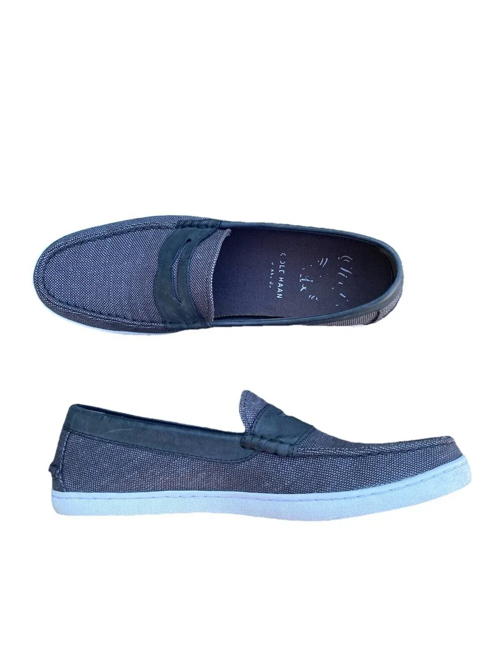 Cole Hann Men's 11M Pinch Weekender Loafers Maine Classic Grand Gray